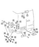 6104707AA - Electrical: Nut for Mopar Image