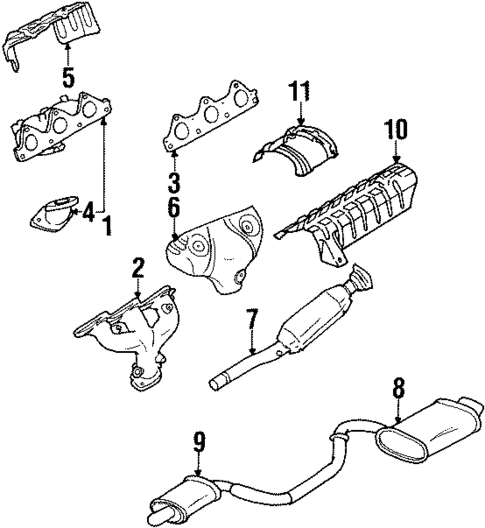 Exhaust Components for 2000 Chrysler Sebring #0
