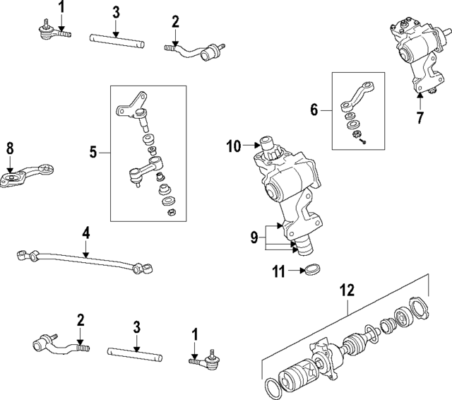 4504629076 - Steering: Steering Tie Rod End for Toyota Image