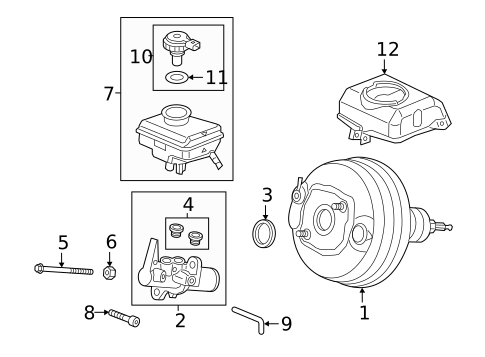 Master Cylinder - Components On Dash Panel for 2018 Audi A6 Quattro #0