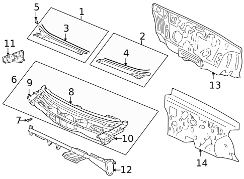 Cowl for 2001 Hyundai XG300 #0