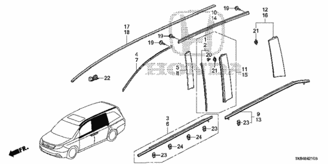 Molding for 2016 Honda Odyssey #0