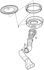 E4SZ9600B - Engine: Air Cleaner for Ford: LTD, Mustang, Thunderbird | Mercury: Capri, Cougar, Marquis Image