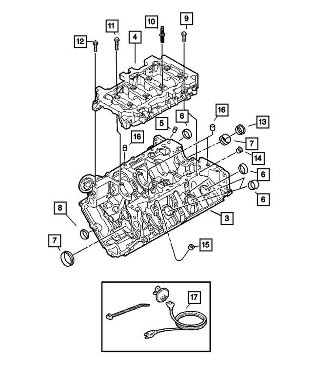 56051712AA - Engine 3.7L Six Cylinder: Engine Block Heater Cord for Mopar Image image