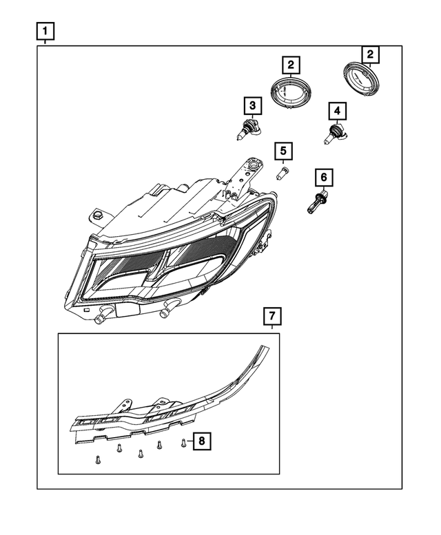68186726AA - Electrical: Side Marker Socket for Mopar Image