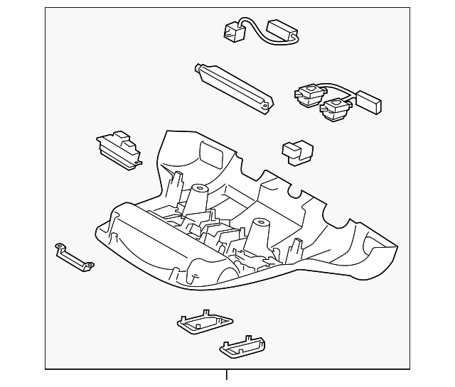 Genuine Subaru Overhead Console 87505SJ501ME | eBay