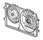 1580921 - Cooling System: ACDelcoâ„¢ Fan Assembly for Chevrolet: Malibu | Pontiac: G6 | Saturn: Aura Image