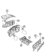 7AU80RN8AA - Interior Trim: Panel Inner Silencer for Mopar Image