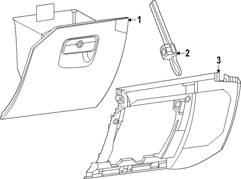 Glove Box for 2025 Jeep Gladiator #0