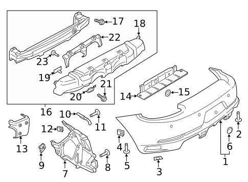 Bumper & Components - Rear for 2023 Porsche Taycan #1