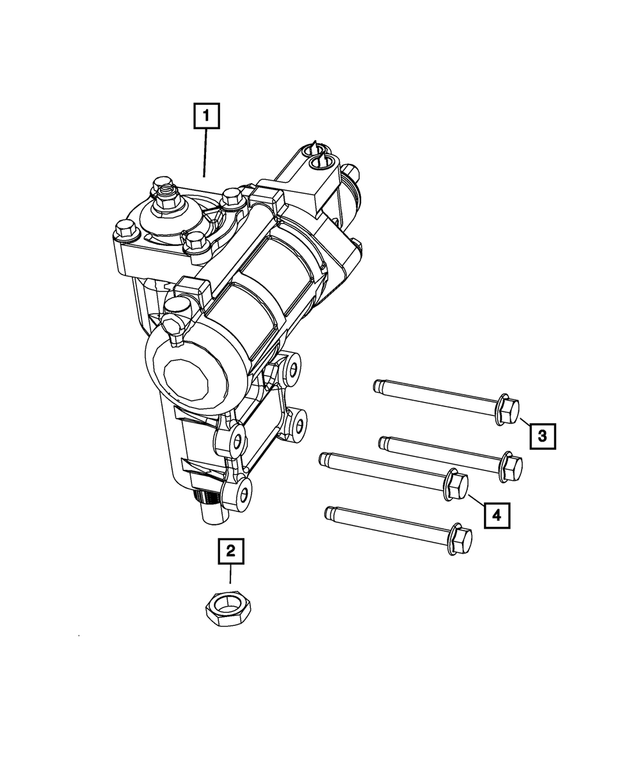 68551688AE - Steering: Power Steering Gear, Diesel for Mopar Image