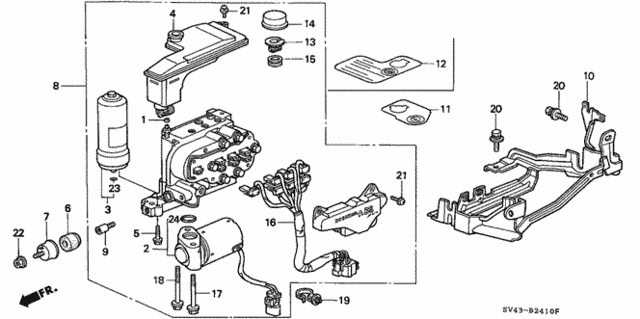 ABS Modulator for 1995 Honda Accord #0
