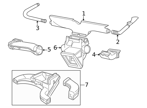 Ducts for 2001 Ford Mustang #0