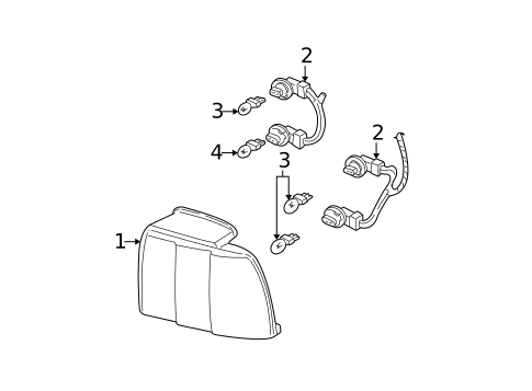 Bulbs - Chassis for 2005 Ford Mustang #4
