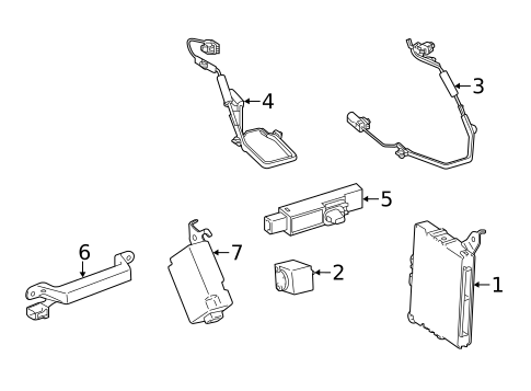 Keyless Entry Components for 2015 Toyota Venza #0
