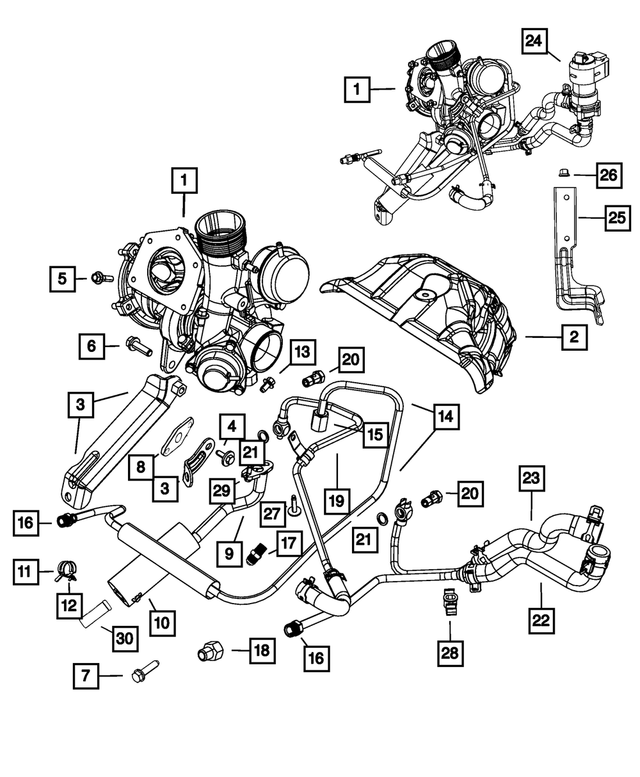 5047246AA - Fuel: Turbocharger for Mopar Image