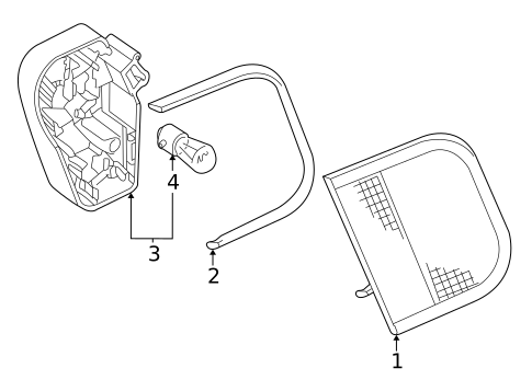 Tail Lamps for 2001 BMW 325xi #1