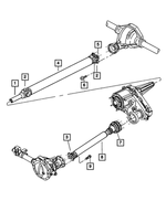 52105614AA - : Drive Shaft, Rear for Mopar Image