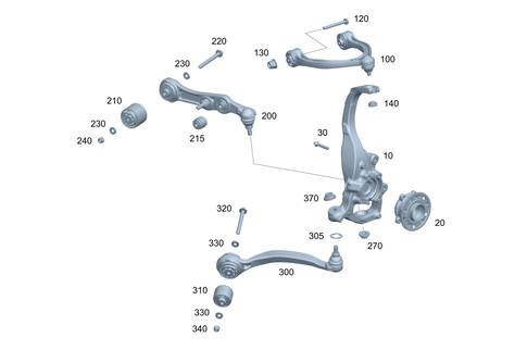 Steering Knuckle and Control Arm for 2022 Mercedes-Benz E53 AMG #0