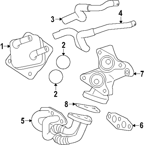 Oil Cooler for 2025 Lexus TX550h+ #0