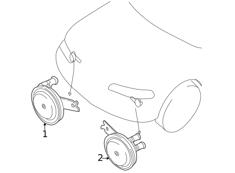 Horn for 2004 Mitsubishi Endeavor #0