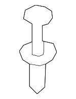 51111944537 - Body: Air Duct Rivet for BMW: 1 Series M, 128i, 135i, 318i, 318is, 323i, 323is, 325i, 325is, 328i, 328is, 525i, 528i, 540i, 740i, 740iL, 750iL, M3, X3, X5, Z3 Image