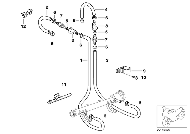 13317688207 - : Retour Fuel Hose for BMW-Motorrad Image