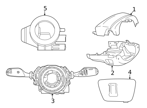 Shroud, Switches & Levers for 2022 BMW 430i Gran Coupe #1