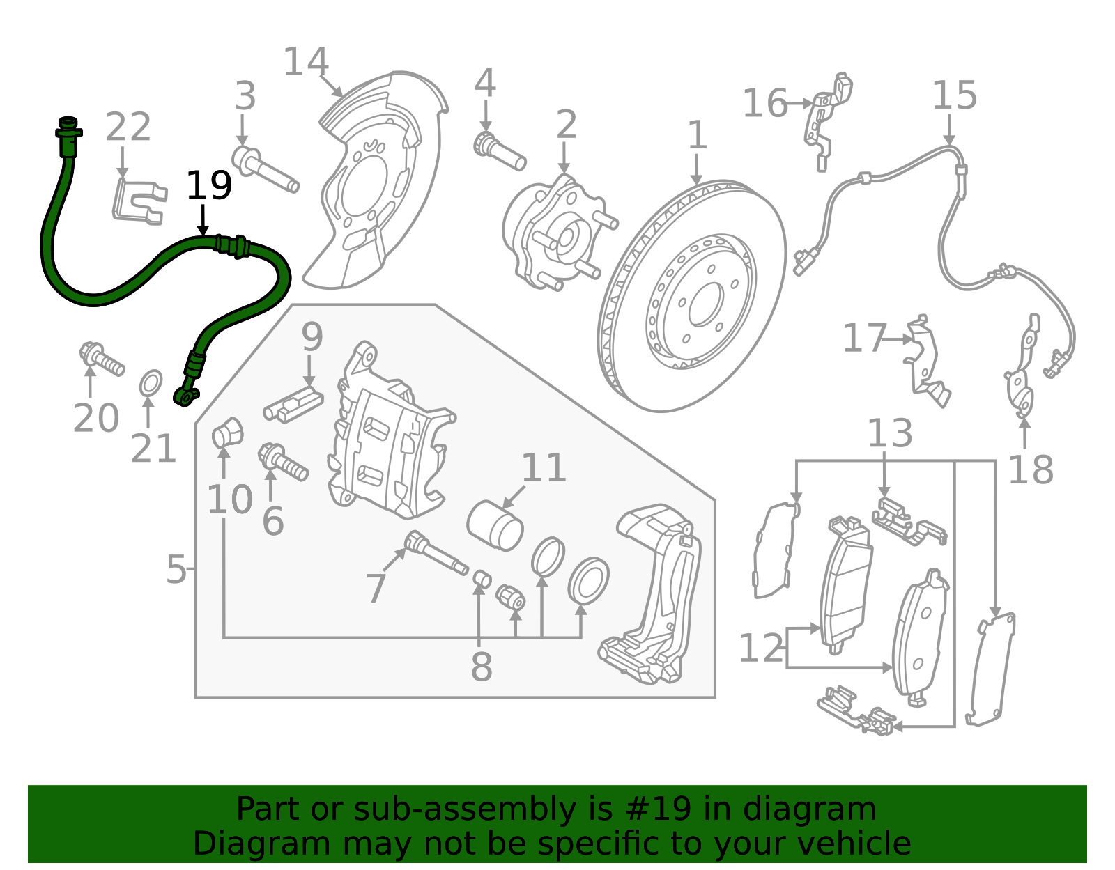 46211-5MP1A - Hose Assembly-Brake Front 2023-2025 Nissan ARIYA ...