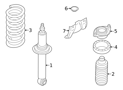 Struts & Components for 2004 Subaru Baja #0