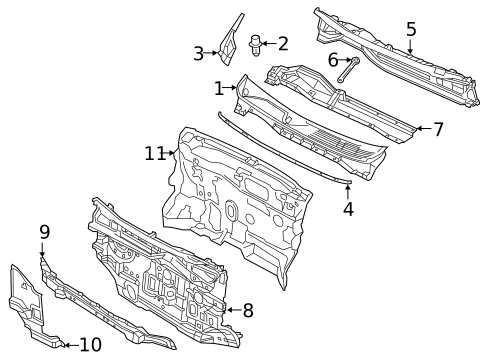Cowl for 2019 Nissan NV200 #0