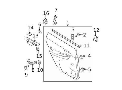 Door for 2007 Subaru Impreza #1