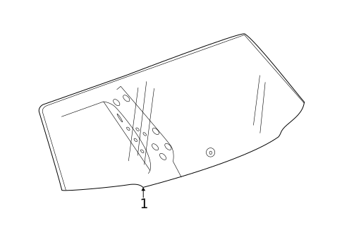 Glass - Lift Gate for 2019 GMC Terrain #0