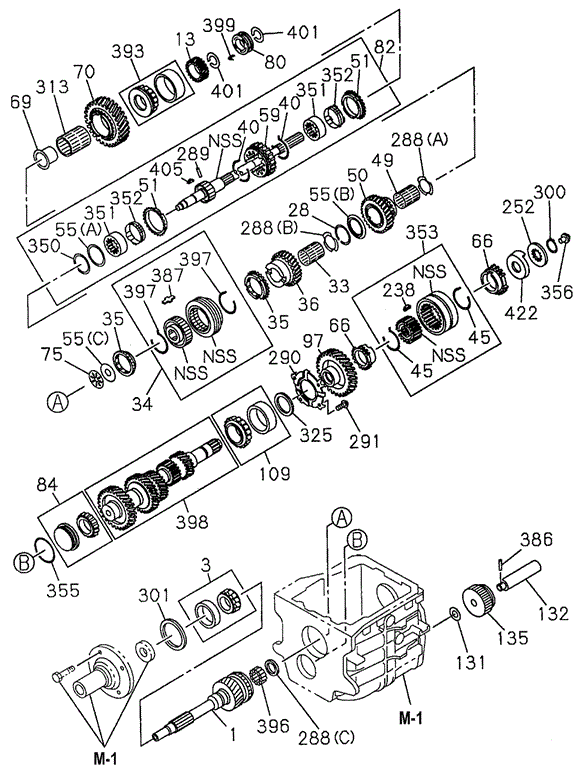 MT Transmission Gear (DX) for 1996 Honda Passport #0