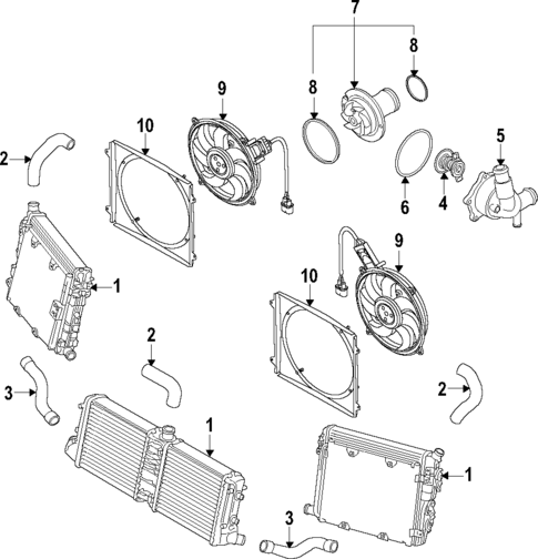 Cooling System for 2011 Audi R8 #0