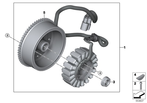 Alternator with Pulley and Mounts for 2026 BMW-Motorrad F 450 GS #0