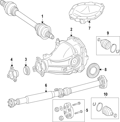 Drive Axles for 2022 Mercedes-Benz GLS 63 AMG&reg; #1