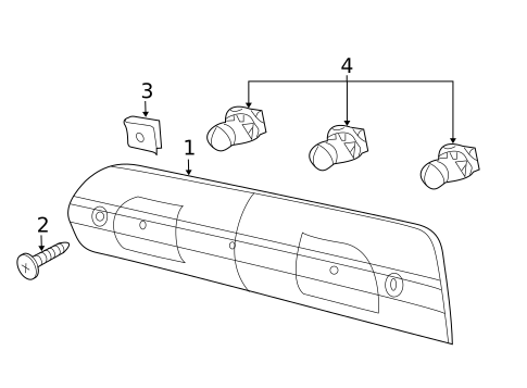 High Mount Lamps for 2013 Ram 1500 #0
