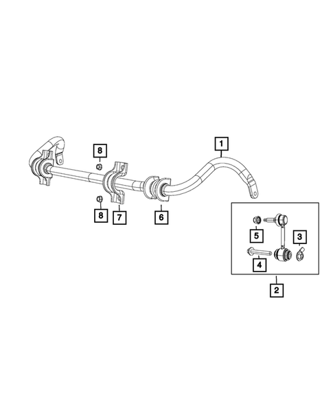 Front Stabilizer Bar for 2023 Dodge Durango #0