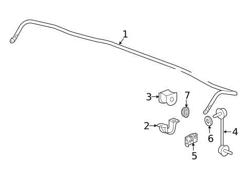 Stabilizer Bar & Components for 2016 Acura RLX #1