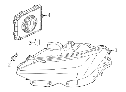 Headlamp Components for 2021 Volvo S90 #0