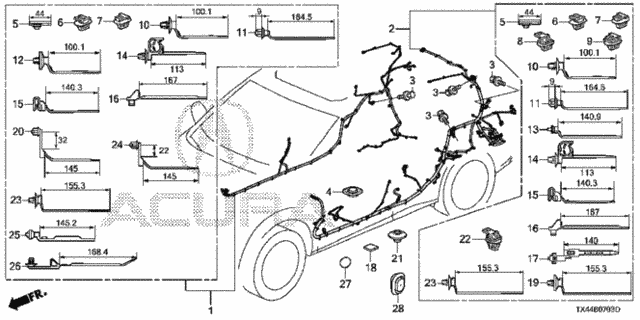 Wire Harness (4) for 2013 Acura RDX #0