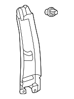 2012-2019 Toyota Prius C - Upper Center Pillar Trim