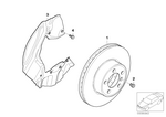 34116864057 - Brakes: Brake Disc, Ventilated for BMW Image