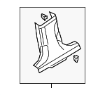 4G0867240ACE3 - : Lower Center Pillar Trim for Audi Image