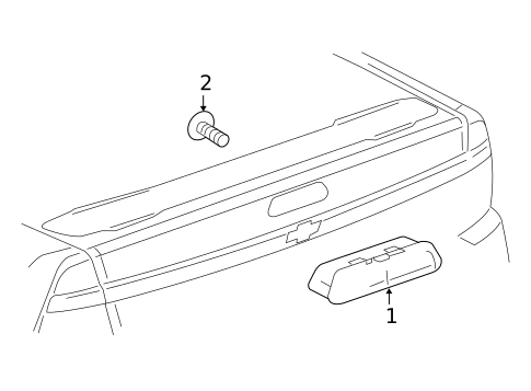 High Mounted Stop Lamp for 2007 Chevrolet Malibu #0