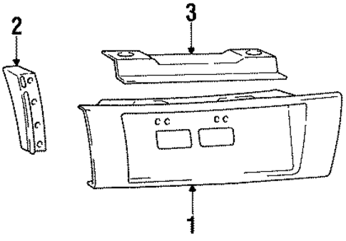 Exterior Trim - Rear Body for 1992 Hyundai Excel #0