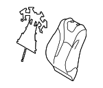 7107447D10C0 - Body: Seat Back Cover for Toyota: Prius Prime Image