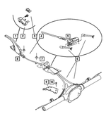 5KD70BD1AF - Parking Brake: Park Brake Lever for Jeep: Commander, Grand Cherokee Image