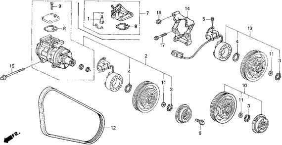 A/C Compressor for 1998 Honda Odyssey #0